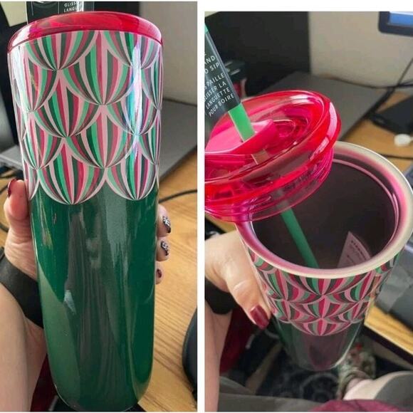 Starbucks 2024 24 oz Venti Cup Wicked Colors Sip or Straw Tumbler Brand New99 - Picture 1 of 7